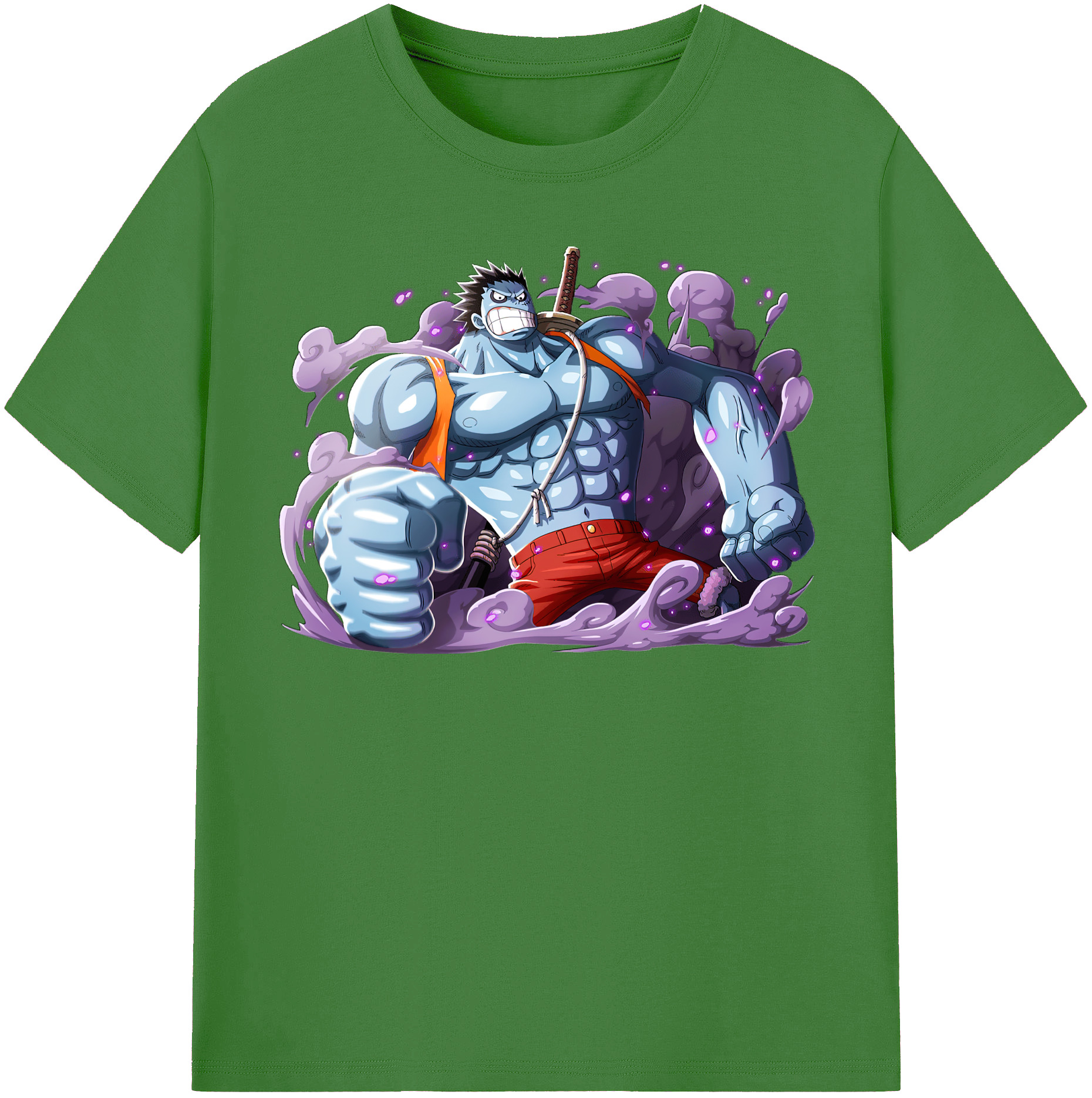 ワンピース モンキー・D・ルフィ ONE PIECE Monkey D. Luffy レディースカジュアルプリントTシャツ（綿100％）